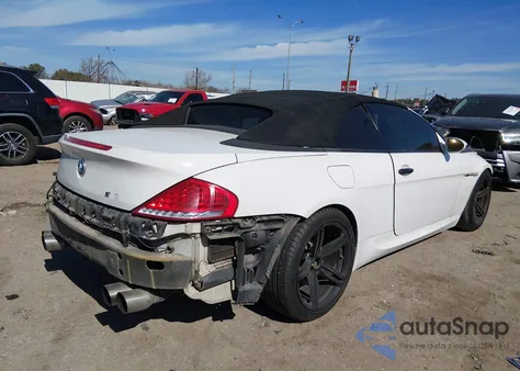 2008 BMW M6 z USA, uszkodzony, nr VIN WBSEK93578CY79348